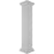 Ekena Millwork 8"W x 48"H Plain Newel Post with Peaked Capital & Base Trim (Installation kit included) NWL08X48PLP0B0 - alternate 2